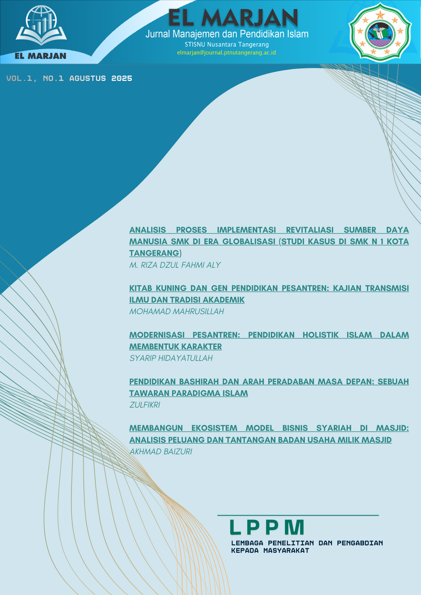 					View Vol. 2 No. 2 (2026): EL MARJAN: Jurnal Manajemen dan Pendidikan Islam
				